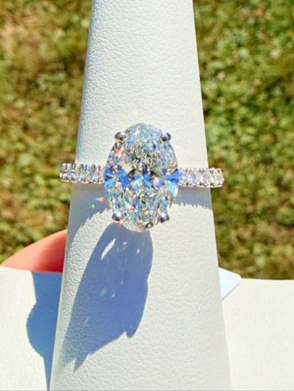 New 3ct Outstanding IGI Certified Lab Grown Diamond, 14k White Gold